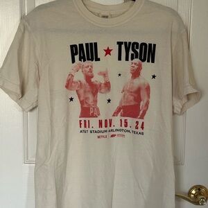 Jake Paul vs. Mike Tyson Netflix Promo T-Shirt | MEDIUM